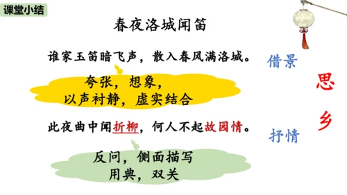 第三单元 课外古诗词诵读 春夜洛城闻笛 课件