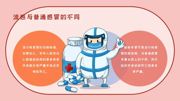 红色卡通医疗知识讲座通用PPT模板