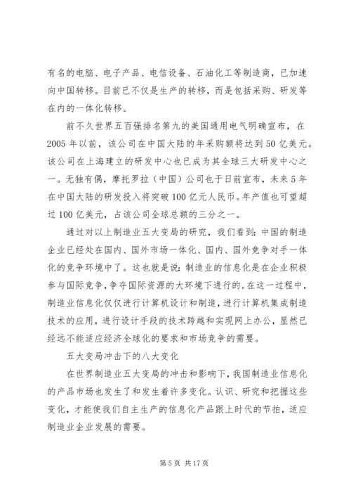内地制造业信息化市场将面临八大变局.docx