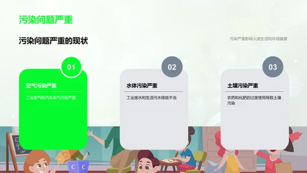 生态保护学习报告PPT模板