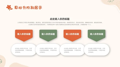小清新风形状花卉绿植运营述职报告领导运营述职报告