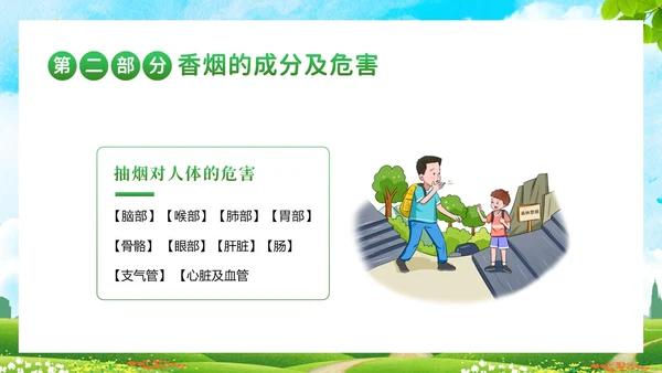 校园禁烟拒绝吸烟拒绝抽烟世界无烟日主题班会PPT