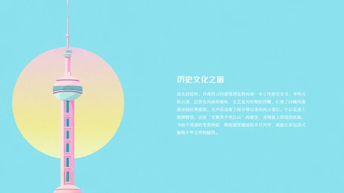 上海旅游攻略PPT模板