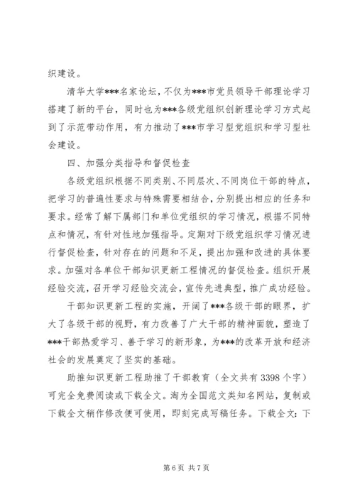 助推知识更新工程助推了干部教育 (3).docx