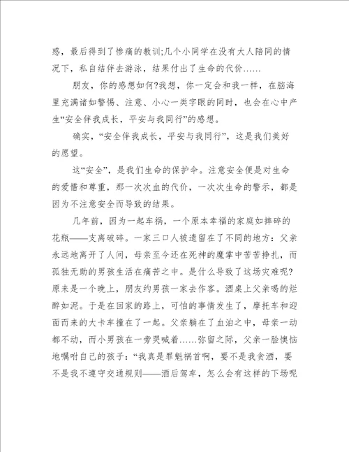 与我同行作文范文