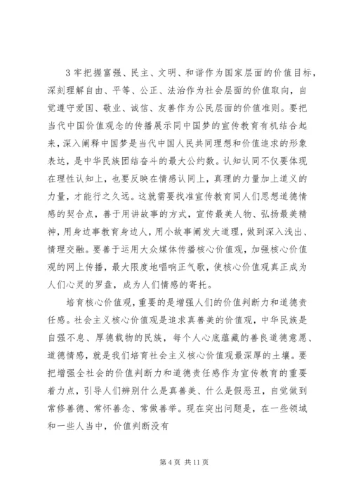 培育和践行社会主义核心价值观宣讲稿 (2).docx