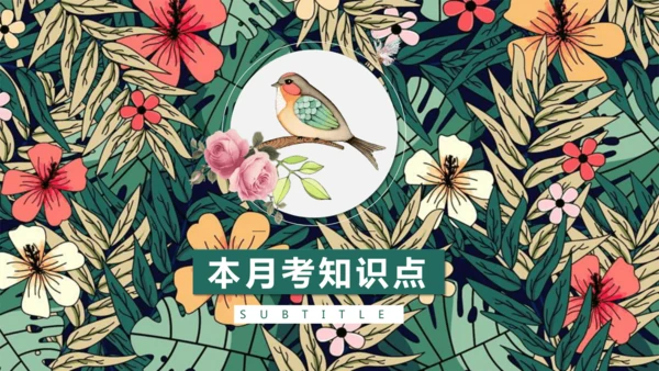 2022-2023学年七年级上学期第一次月考英语复习课件(共34张PPT)
