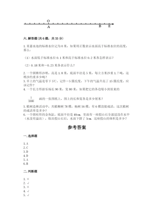 哈尔滨市小升初数学测试卷完美版.docx