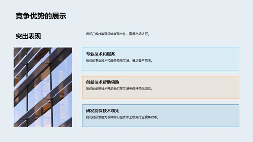科技驱动竞争优势