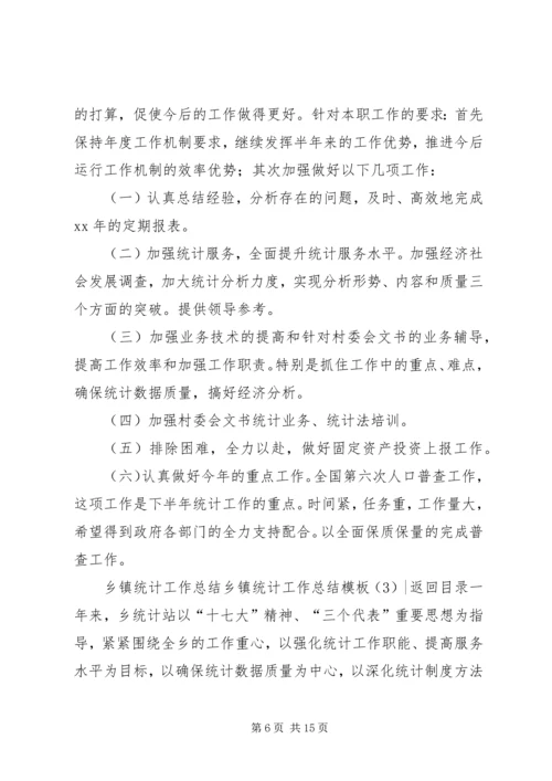 乡镇统计工作总结模板4篇.docx