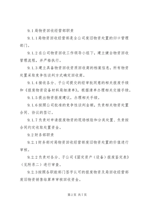 公司闲置资产及废旧物资盘活处置管理办法 (4).docx