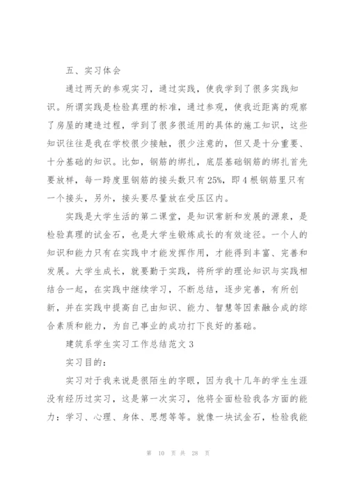 建筑系学生实习工作总结范文5篇.docx