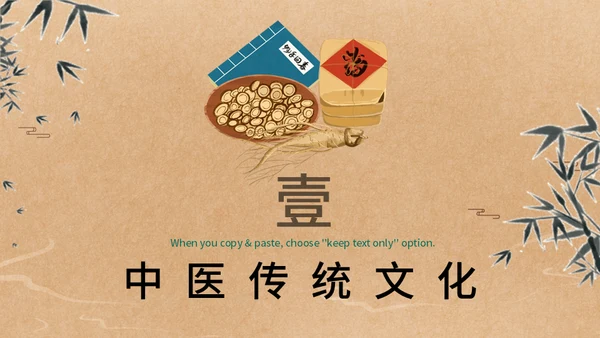 本草纲目传统中医草药养生之道通用PPT模板