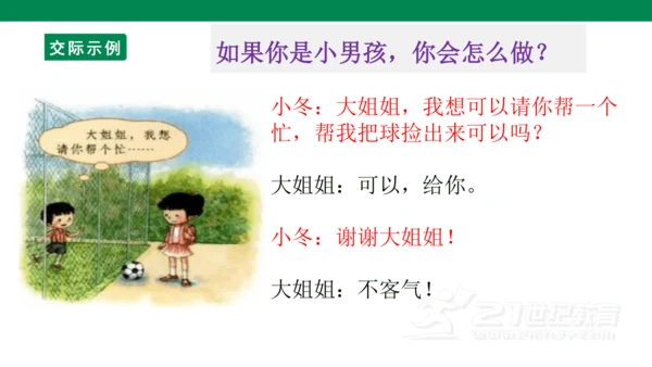 第三单元口语交际　请你帮个忙