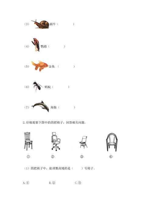 教科版科学二年级上册《期末测试卷》带答案（培优a卷）.docx