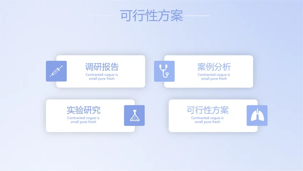 蓝色简约智能医疗工作总结汇报动态PPT模板
