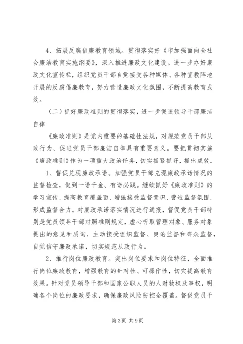 房管局党风廉政建设工作要点.docx