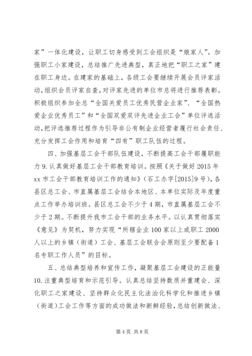 总工会年度基层组织建设工作安排.docx