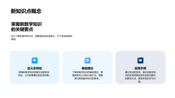 探索新数学知识PPT模板