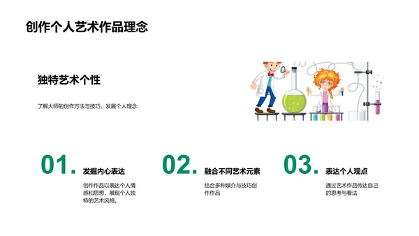 艺术大师创作解析PPT模板