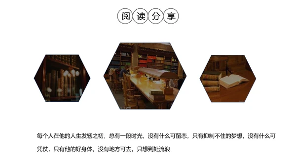 图书馆阅读人生PPT模板