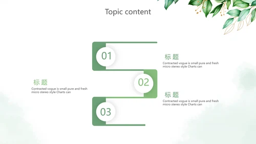 绿色小清新述职报告PPT动态模板