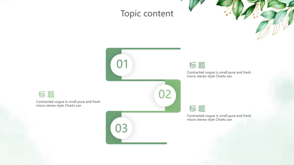 绿色小清新述职报告PPT动态模板