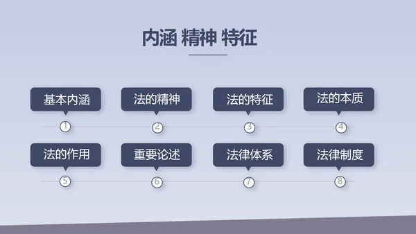 蓝色大气法治文化建设年年终总结动态PPT