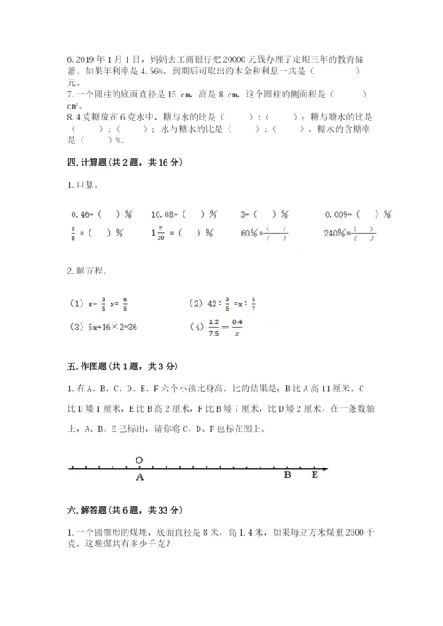 人教版六年级下册数学期末测试卷【真题汇编】.docx