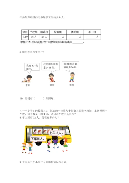 小学二年级数学应用题50道带解析答案.docx