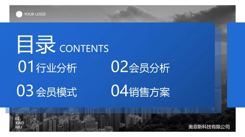 实景城市商务会员营销方案PPT模板