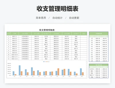 收支管理明细表