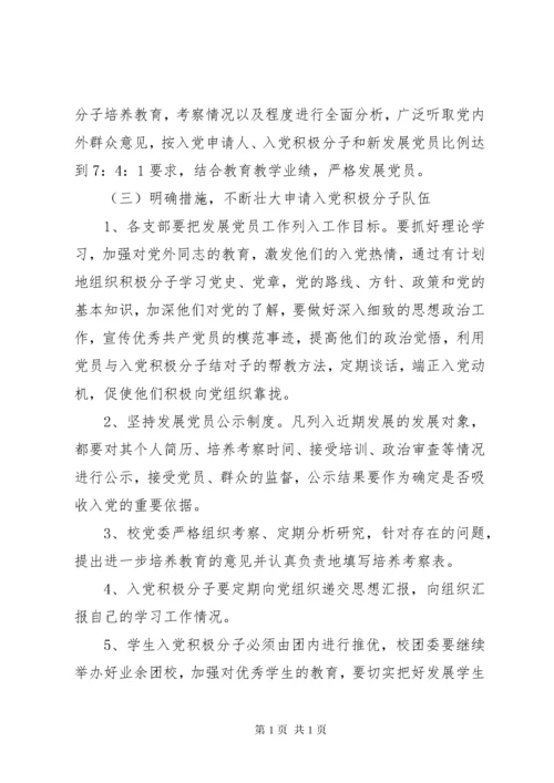 学校党员发展计划.docx