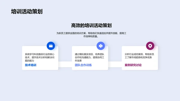 数码科技新员工训练PPT模板