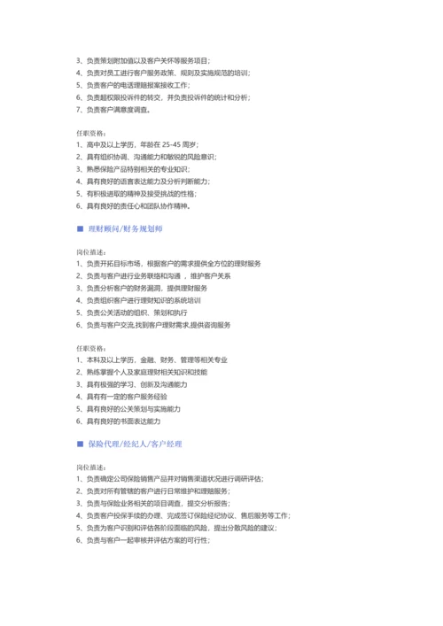 【保险类】职位说明书.docx