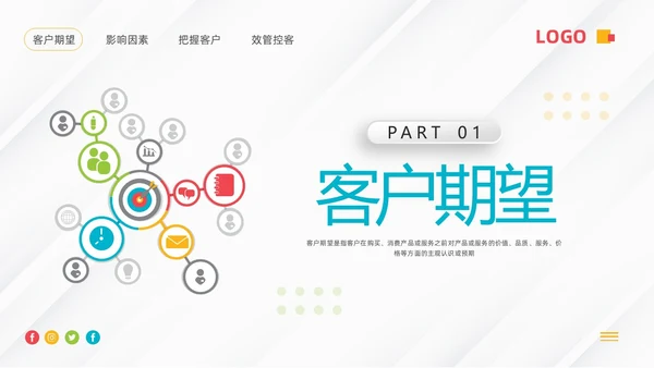 蓝色微粒体客户关系管理PPT模板宣传PPT动态PPT