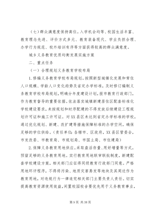 亳城乡中心校创建义务教育发展基本均衡县实施方案.docx