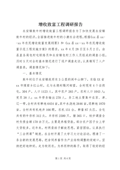增收致富工程调研报告.docx
