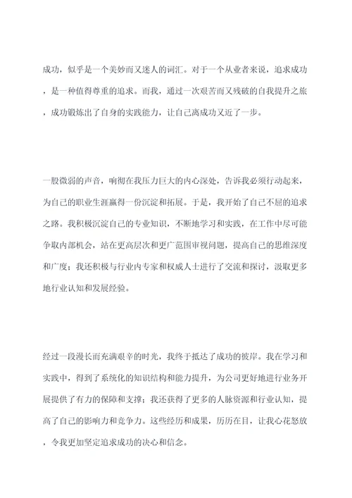 成功的一件事总结提纲