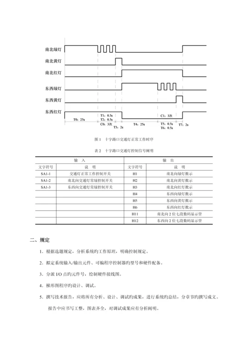 PLC优质课程设计指导书.docx