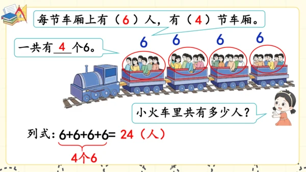 人教版二年级上册第四单元《乘法的初步认识》课件(共16张PPT)