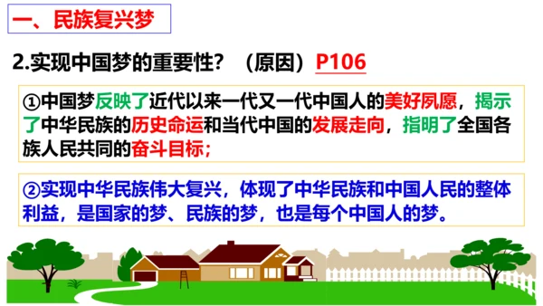 第八课 中国人 中国梦复习课件2022-2023学年九年级道德与法治统编版上册