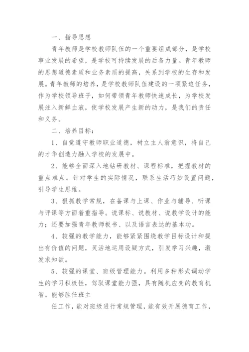 指导青年教师工作计划.docx