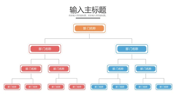 组织结构样式合集PPT模板