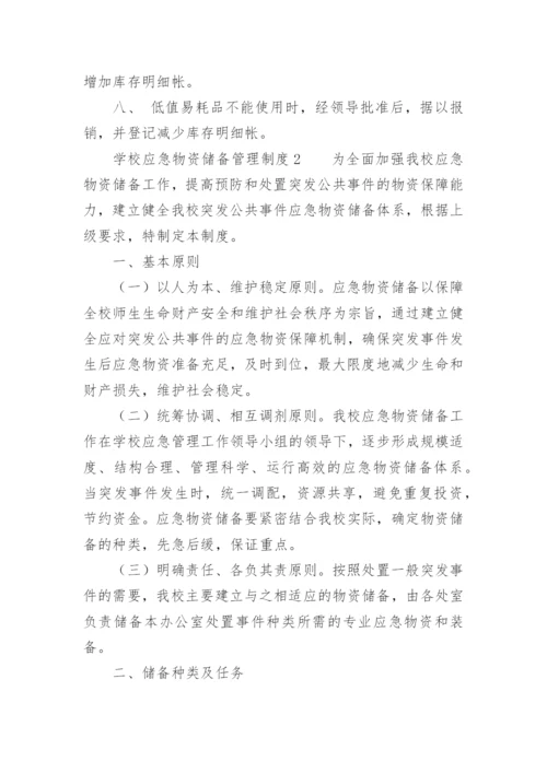 学校应急物资储备管理制度.docx