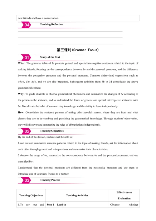 Unit 1 You and Me Section A（单元解读+备课素材+教案）【人教2024版七