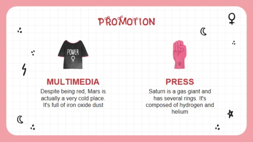 女孩力量卡通人物通用PPT模板