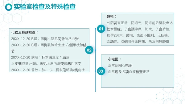 蓝白色实拍简约风疾病查房妇科护理查房PPT