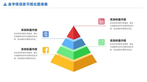 商务金字塔信息可视化PPT图表集