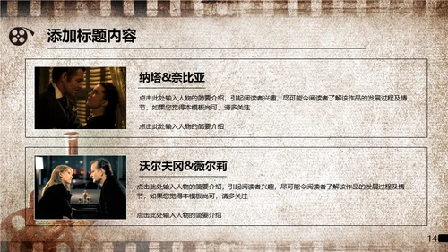 老电影《时代》回忆放映通用PPT模板